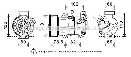 AVA QUALITY COOLING Компрессор, кондиционер TOK683